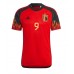 Echipament fotbal Belgia Romelu Lukaku #9 Tricou Acasa Mondial 2022 maneca scurta